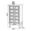 Commodes et commodes rectangulaires en bois manufacturé vert
