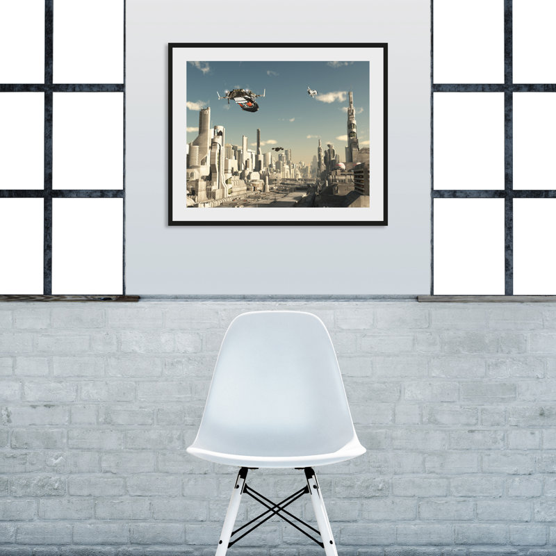 City - Single Picture Frame Print, 50 cm H x 40 cm W