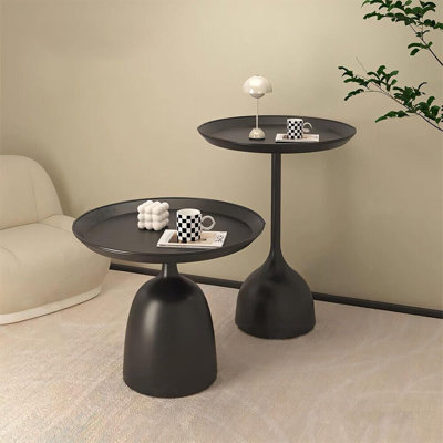 Nesting Table Round Coffee Table Set Modern Living Rooms Tables Metal Minimalist Side Tables