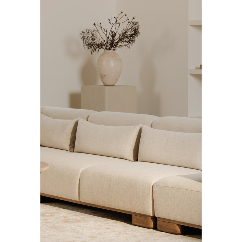JUNE SLIPPER CHAIR PERFORMANCE FABRIC OATMEAL, Beige 