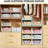 5 Pack Stackable Closet Storage Basket, Multifunctional &...