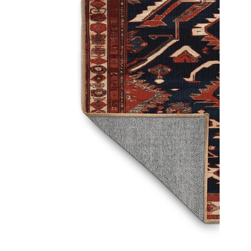 Tapis brun lavable à la machine, Carré 8 pi
