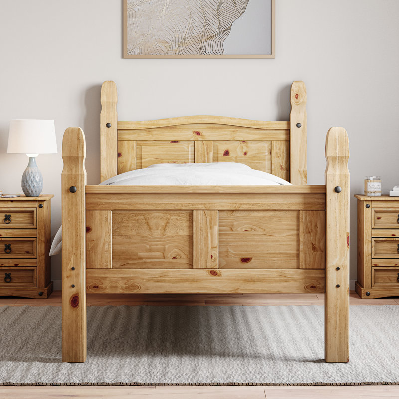 Dodson Solid Wood Bed, Single (3')