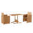 Tylane 2 - Person Wicker Patio Dining Set Rectangular Table