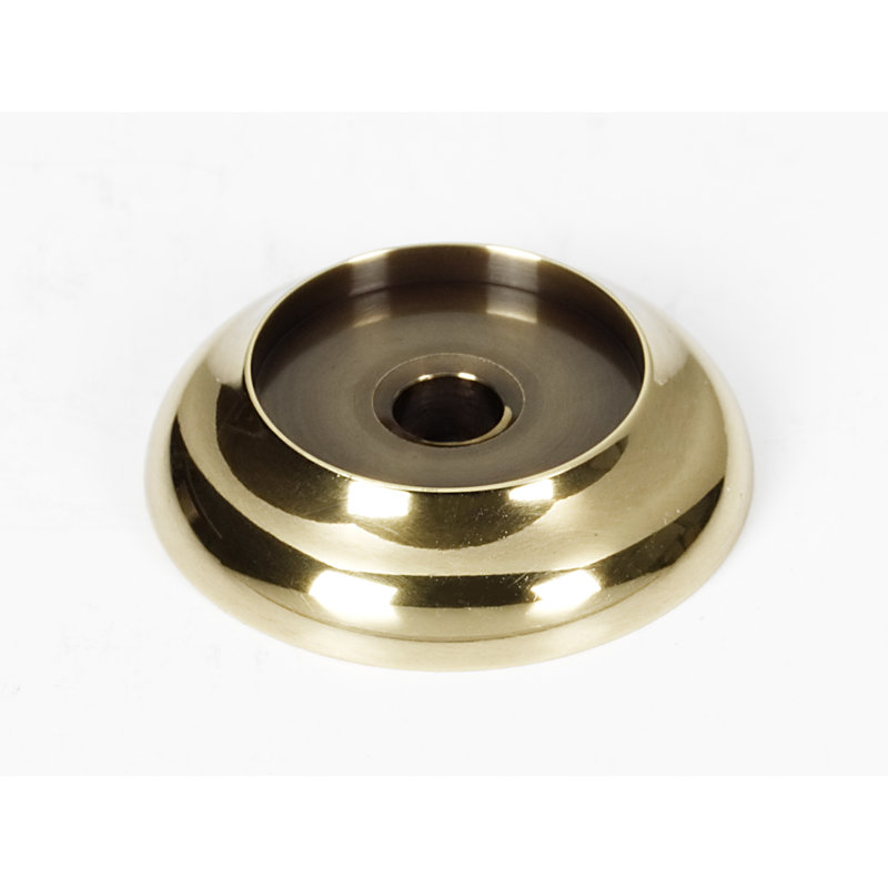 Metal Knob Backplate, Polished Antique