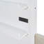 Lit simple avec canapé-lit, lit maison avec station de charge, recharge sans fil, tablettes et deux tiroirs, blanc-959093327
