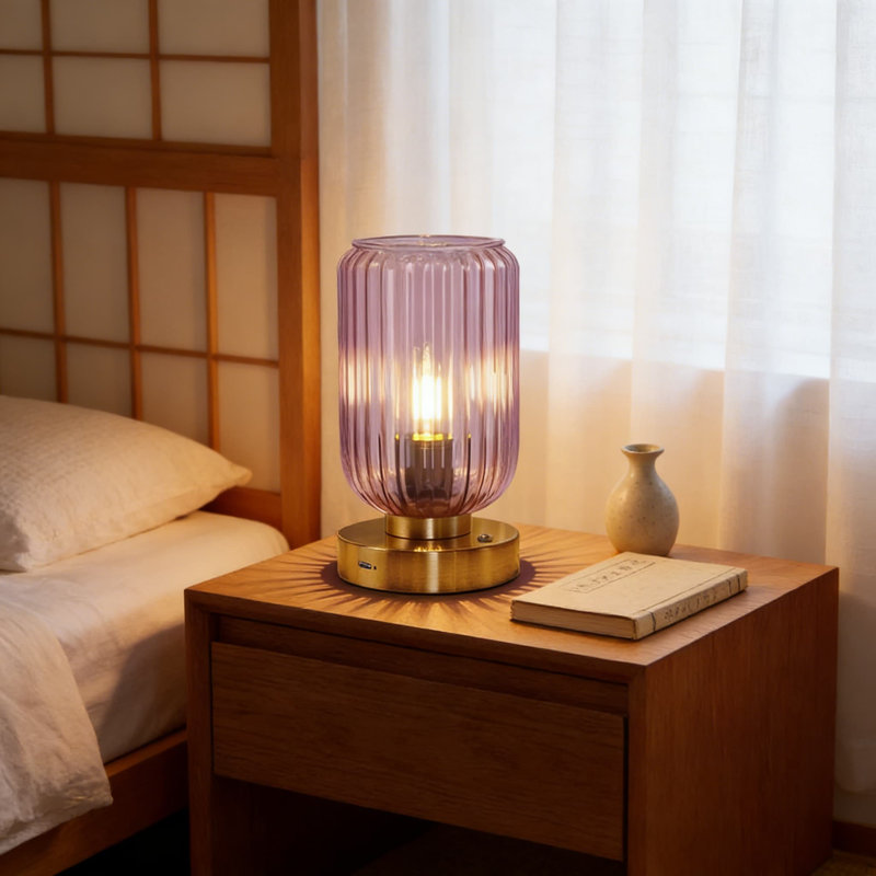 Lampe de table tactile rechargeable avec gradation continue, lampe de table de chevet à pile sans fil pour la chambre à coucher, le salon, le bureau, ampoule DEL incluse