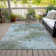 Machine Washable Indoor/Outdoor Xhevrie Sage Rug