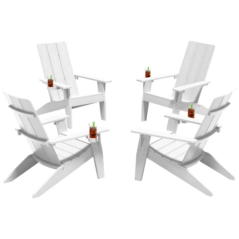 Chaise Adirondack en plastique Yeagertown, Blanc