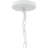 Avec 18 in. 1-Light Champagne Bronze White Metal Global Pendant