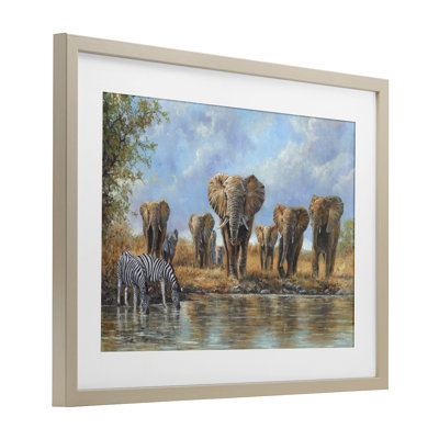 «Gathering Of Giants», reproduction encadrée sous verre, conception de David Stribble