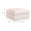 Repose-pieds rectangulaire 38 po Maisy