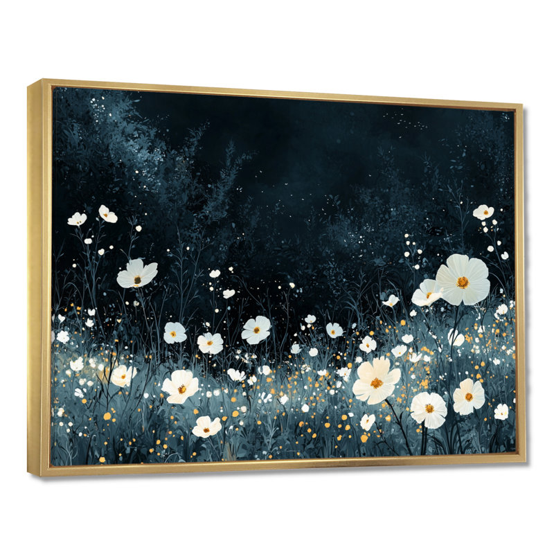 Wolter - Floral Wall Art, H 24 po x l 32 po, Avec cadre, Doré
