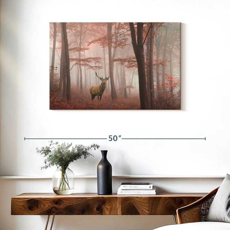Cerf rouge Brampt insaisissable, H 24 po x l 36 po