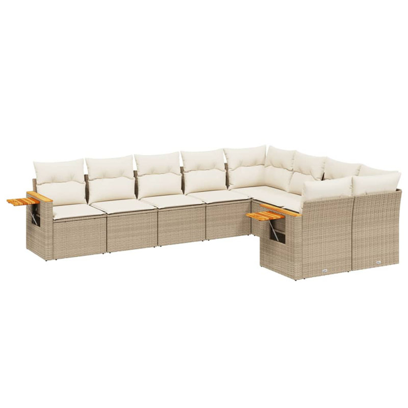 Ensemble de canapé d'extérieur Vidaxl beige