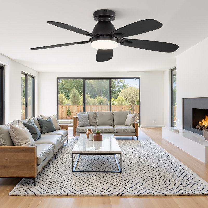  Ventilateur de plafond encastré 42 po avec lumière et télécommande Cissline