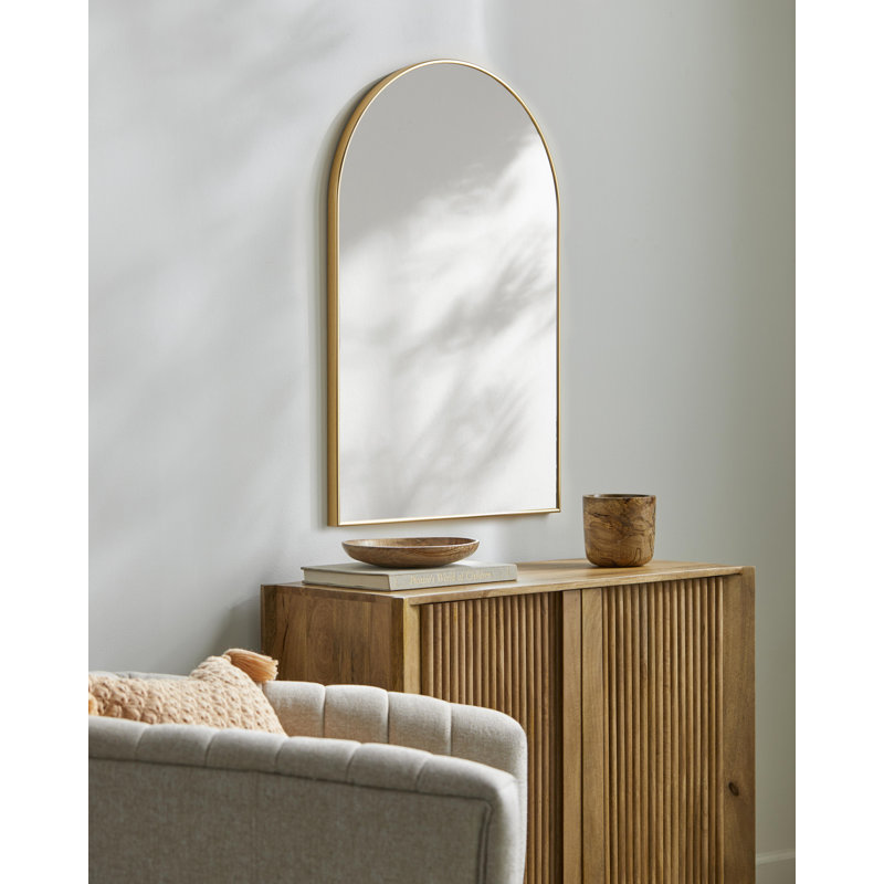 Roneika Metal Arch Wall Mirror