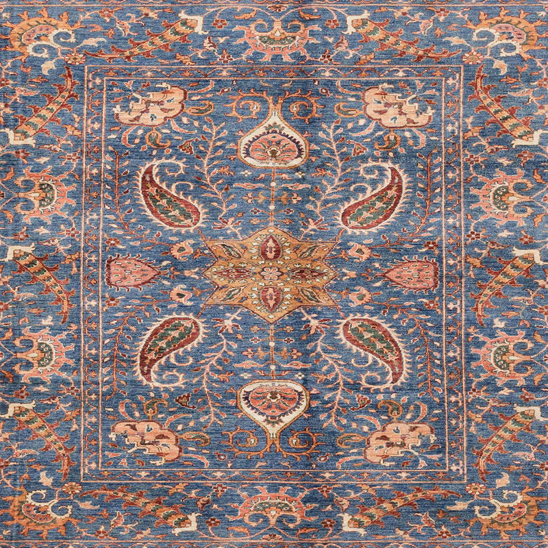 Tapis abstrait moderne et abstrait 3733ABS3746, Carré 3 pi