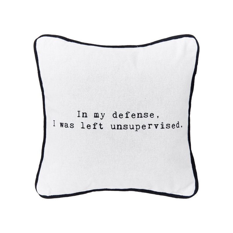 Left Unsupervised Printed Throw Pillow