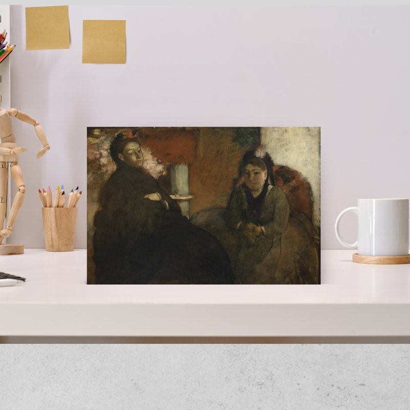 Portrait Of Mme. Lisle And Mme. Loubens, 1866-70 Abstract Contemporary Portrait Wall Art Print, 30.48cm H x 45.72cm W