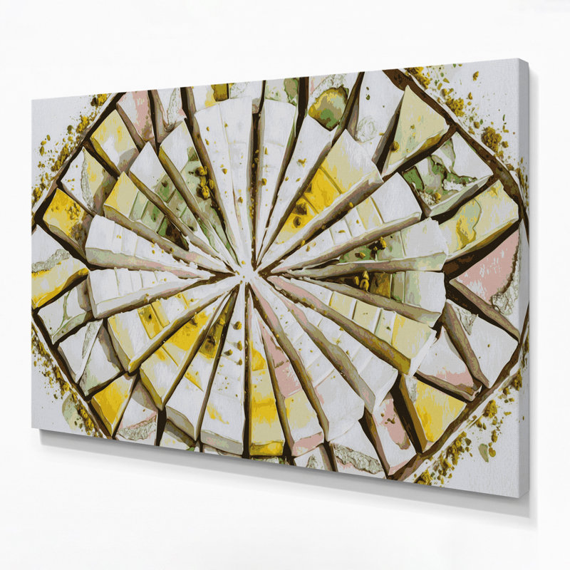 Art mural sur toile Desserts Barfi Gray, H 11 po x l 14 po