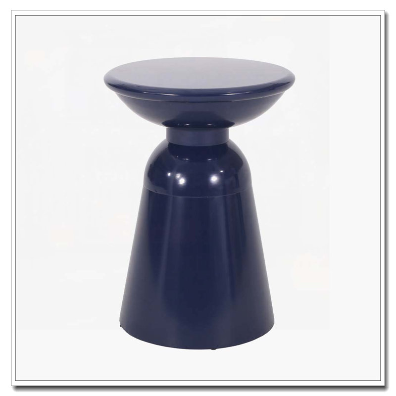 Table de bout d'extérieur en métal, Marine