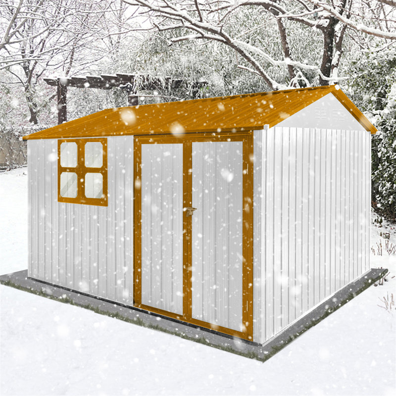 Abri de jardin en métal 10 pi x 8 pi avec fenêtre