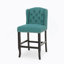 Ensemble de 2 tabourets de comptoir à oreilles capitonnés en tissu, bleu sarcelle, 2-1256796532-1256796534