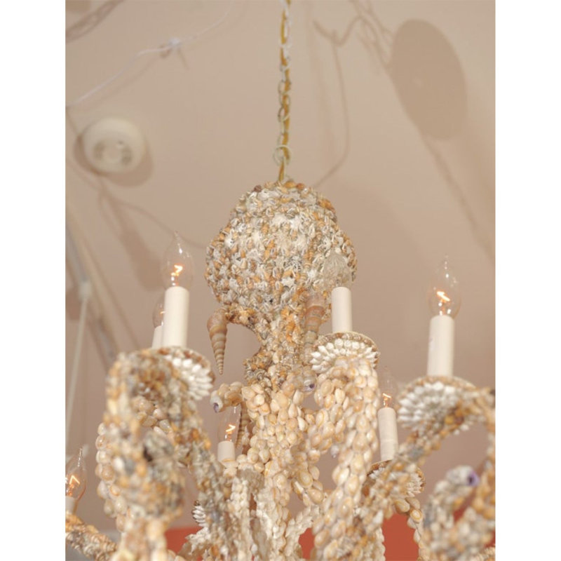Lustre en cristal Empire, Couleurs mixtes, Chrome, 16" Width x 25" Height