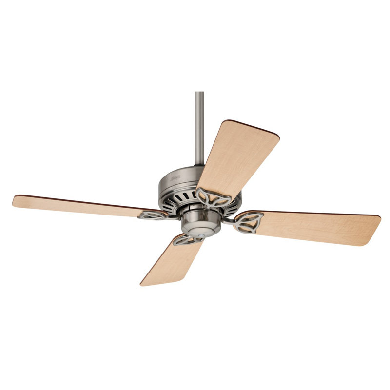 107cm Ceiling Fan, Maple/Cherry, Brushed Nickel