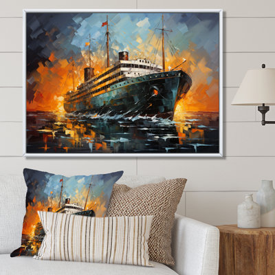 «Sterger Boat Titanic Collage Interwoven I», reproduction