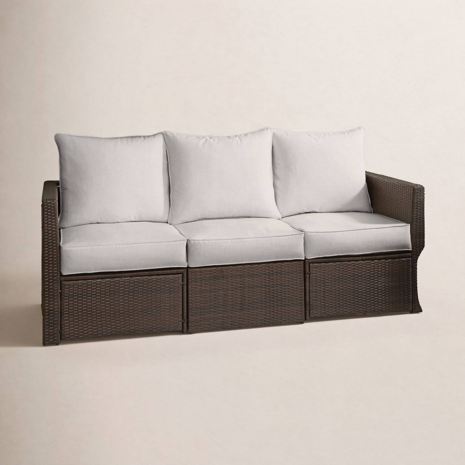 23" Sunbrella® Seat and Back Cushion, Cast Pumice Sunbrella® Plainweave