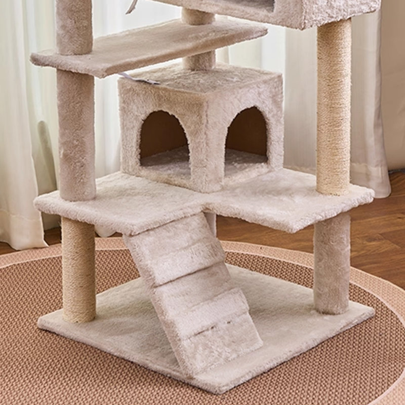 Arbre à chat 5 niveaux avec condons, perchoir, griffoirs