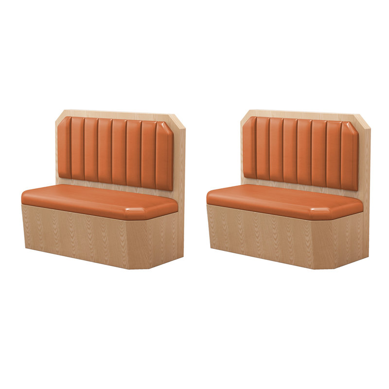 Banc rembourré en similicuir Fast Food