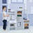 Teamson Kids Little Chef Lyon Modern Wooden Play Kitchen, Gray