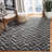 Furman Kilim Geometric Hand-Loomed Natural/Charcoal Area Rug-356568241