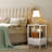 Neyba 15.7'' W Metal Nightstand-1952078677