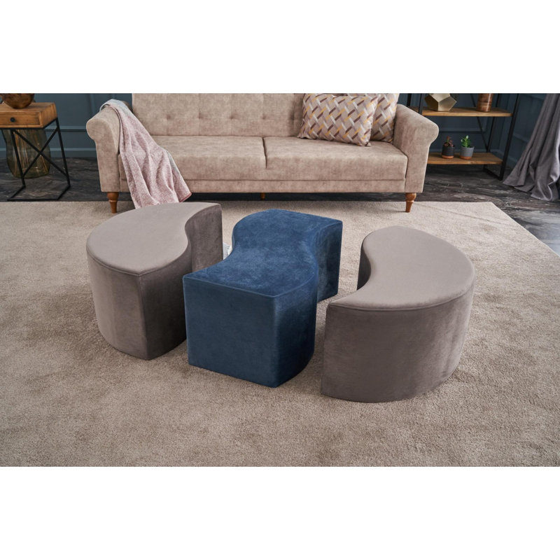 Pouf moderne en velours avec structure en bois, 47,2 po x 15,7 po x 31,5 po | 100% polyester pour plus de confort et de durabilité | Parfait pour les hôtels, les espaces de divertissement et les décors contemporains