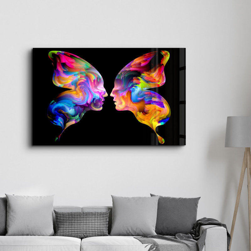 Peinture décorative en verre trempé