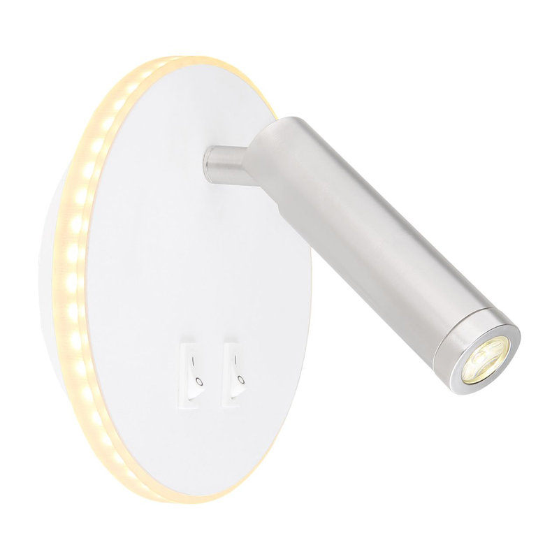 LED Flush Mounted Sconce, White