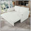 Canapé-lit convertible convertible grand lit, causeuse multifonctionnelle en chenille 3-en-1 avec coussins épais et rangement latéral pour le salon, la chambre à coucher, un appartement, un bureau
