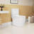 1.1/1.6 GPF Elongated Comfort Height Floor Mounted Onepiece Toilet ,  CUPC Certified, Watersense Cetified, Ceramic, White Color, Soft Close Seat
