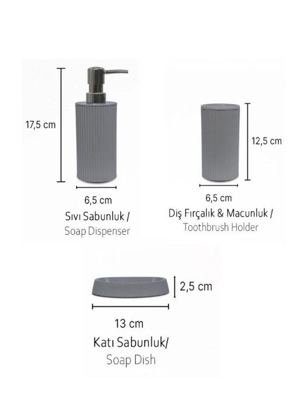Ensembles de salle de bain, Gris