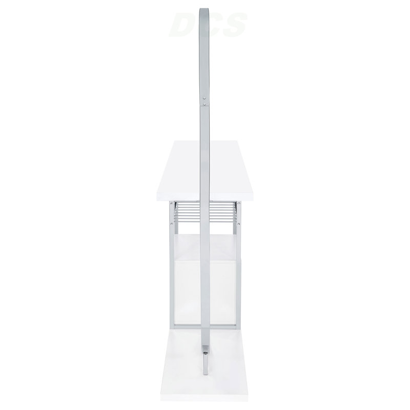 Casey White 2-Door LED Home Bar