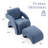 Upholstered Armchair With Ottoman-1092074555