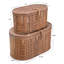 Boîtes de rangement modernes décoratives ovales en rotin tissé-2002975856