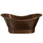 Baignoire de trempage sur piédestal en cuivre 72 po. X 32 po. Aurora-15366205