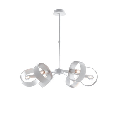 Ayla 6 - Light White Unique/Statement Pendant