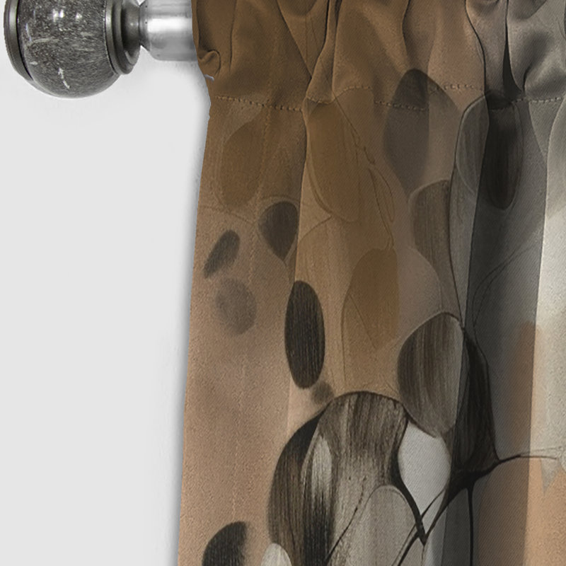 Cheree - Abstract Curtain - Blackout Abstract Curtain - 1 Panels, 52" W x 84" L