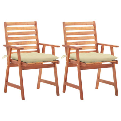 Chaise de patio avec coussin Sharad